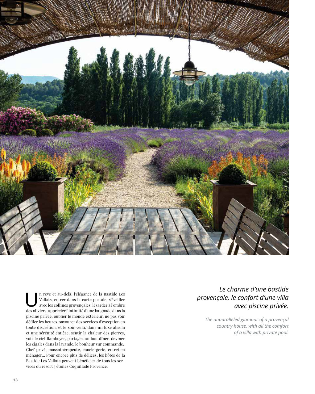 Le charme d’une bastide provençale, le confort d’une villa avec piscine privée. — Eden Summer 2023, page 18