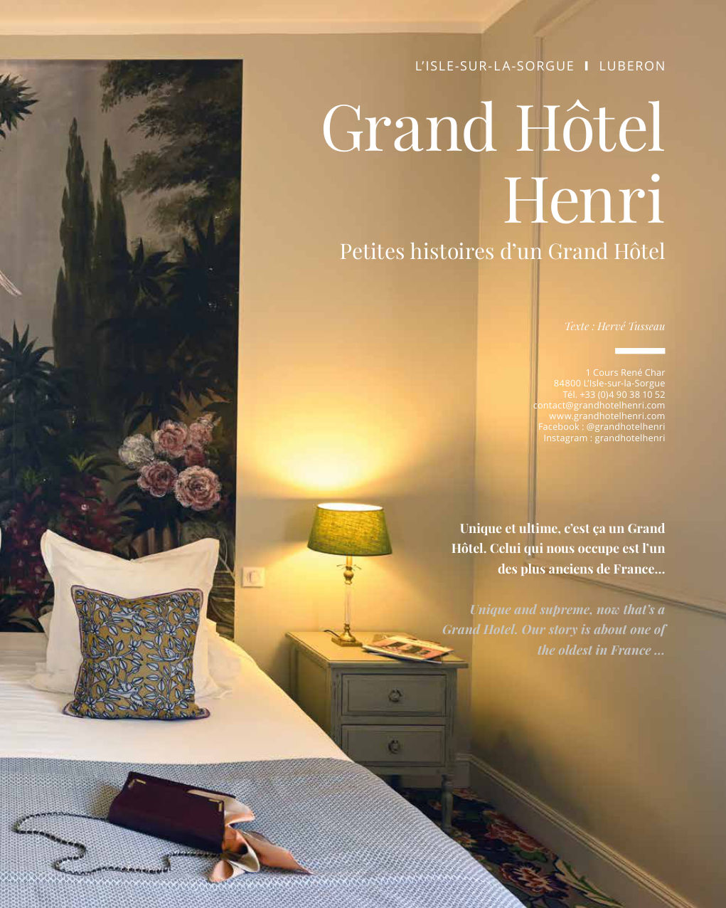 Grand Hôtel Henri Petites histoires d’un Grand Hôtel — Eden Summer 2023, page 35