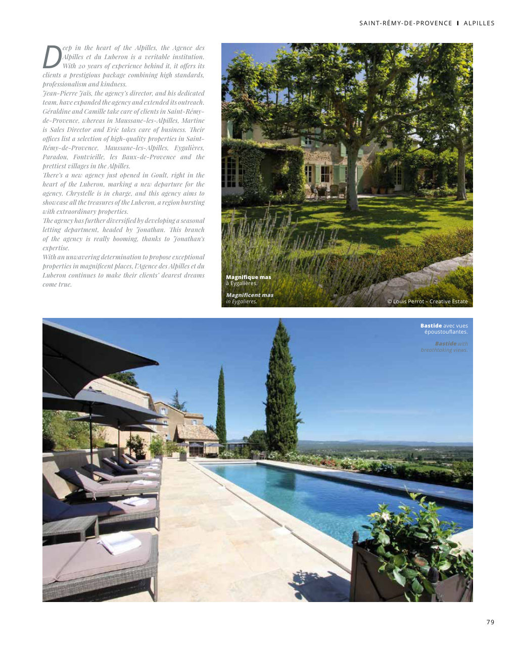 in Eygalieres. Bastide avec vues — Eden Summer 2023, page 79