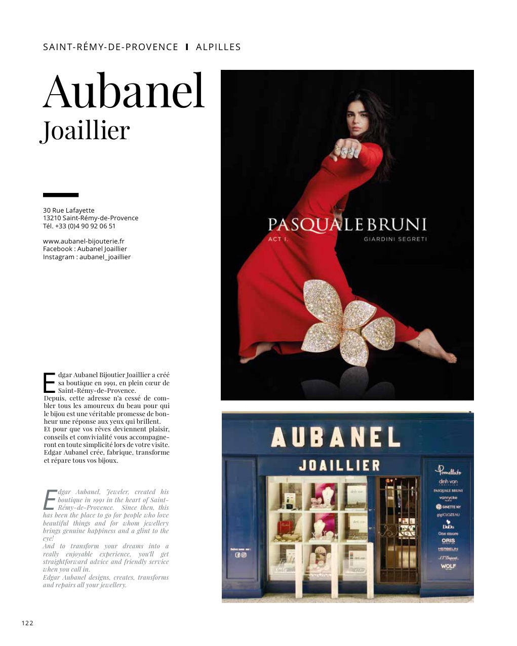 Aubanel Joaillier 30 Rue Lafayette — Eden Summer 2023, page 122