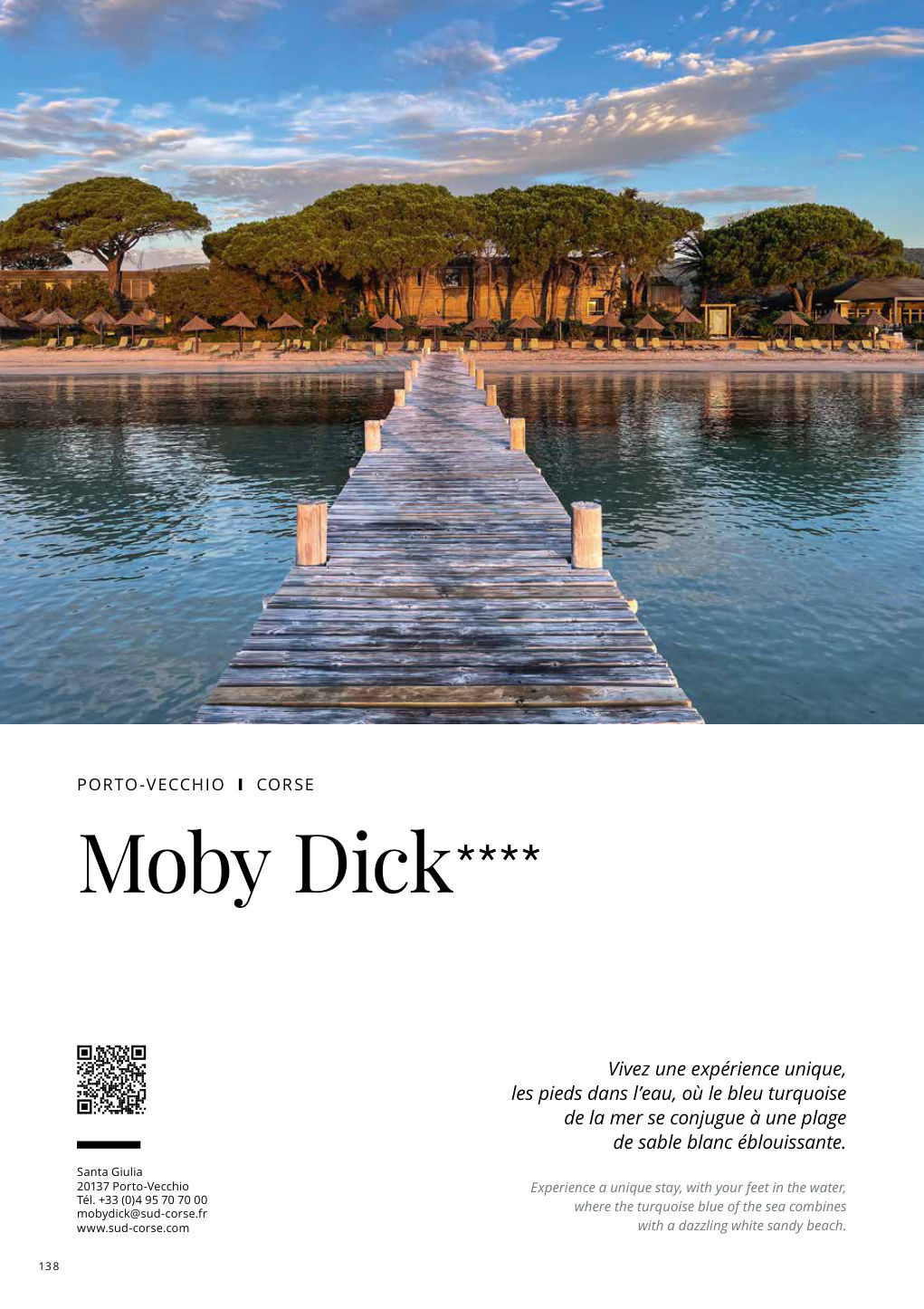 Moby Dick**** Santa Giulia 20137 Porto-Vecchio — Eden Summer 2024, page 138
