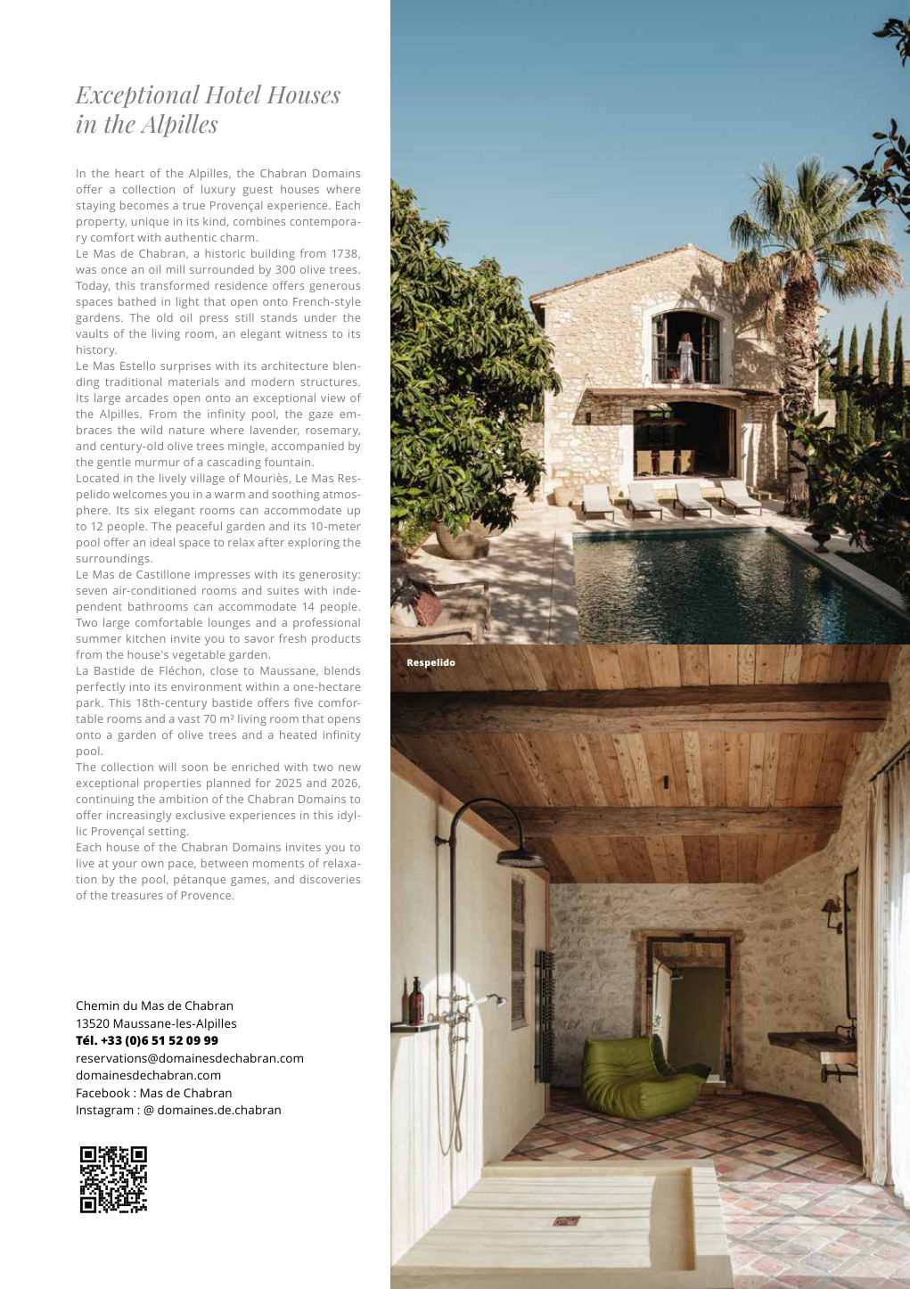 Exceptional Hotel Houses in the Alpilles In the heart of the Alpilles, the Chabran Domains — Eden Summer 2025, page 29