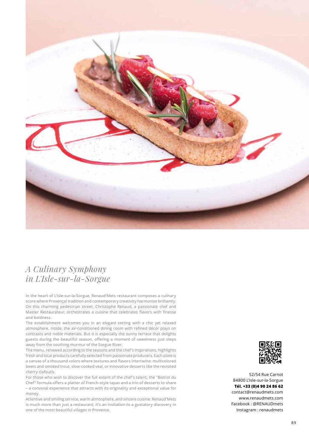 A Culinary Symphony in L'Isle-sur-la-Sorgue — Eden Summer 2025, page 89