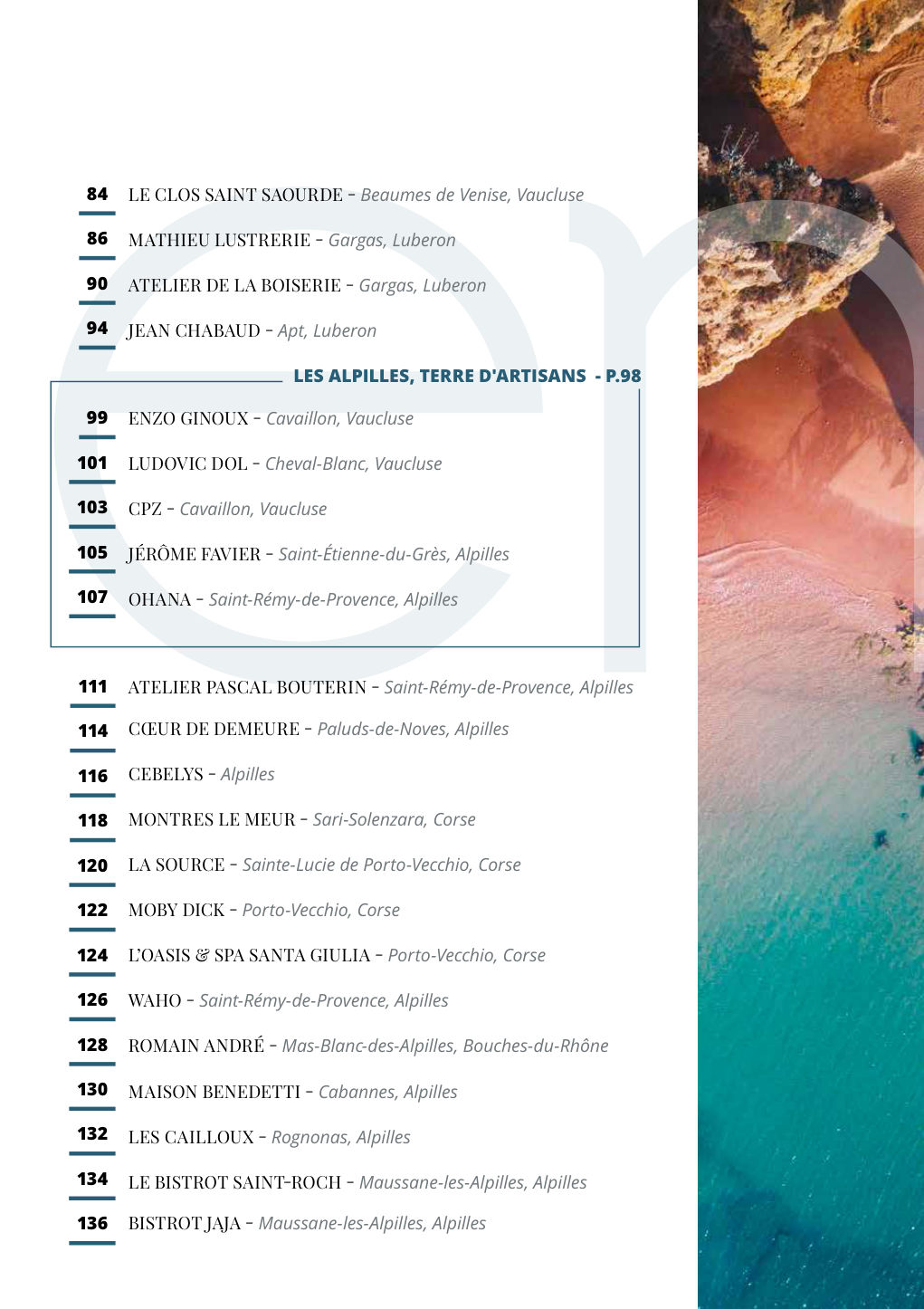 LE CLOS SAINT SAOURDE - Beaumes de Venise, Vaucluse MATHIEU LUSTRERIE - Gargas, Luberon ATELIER DE LA BOISERIE - Gargas, Luberon — Eden Summer 2026, page 11