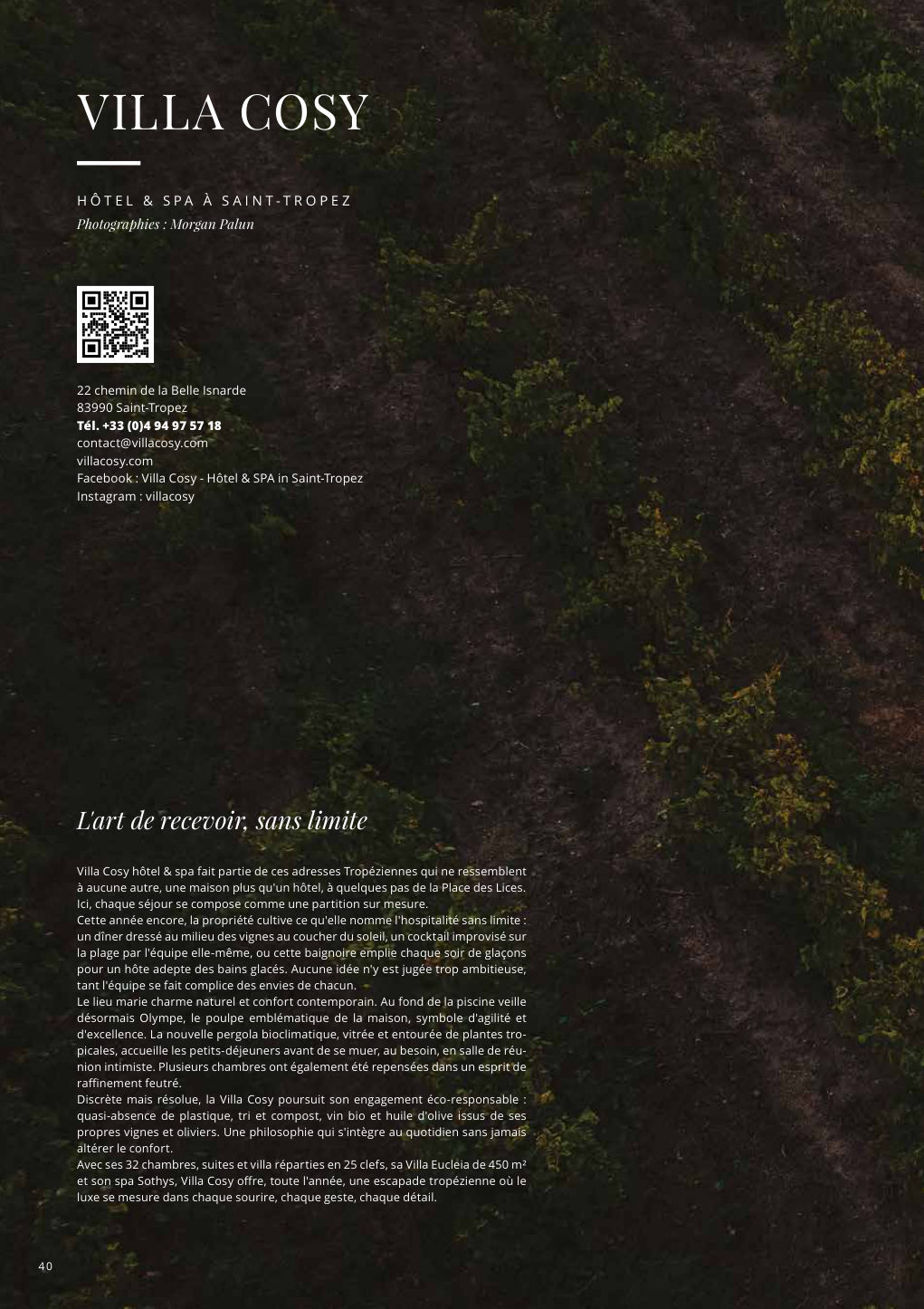 Photographies : Morgan Palun L'art de recevoir, sans limite — Eden Été 2026, page 40