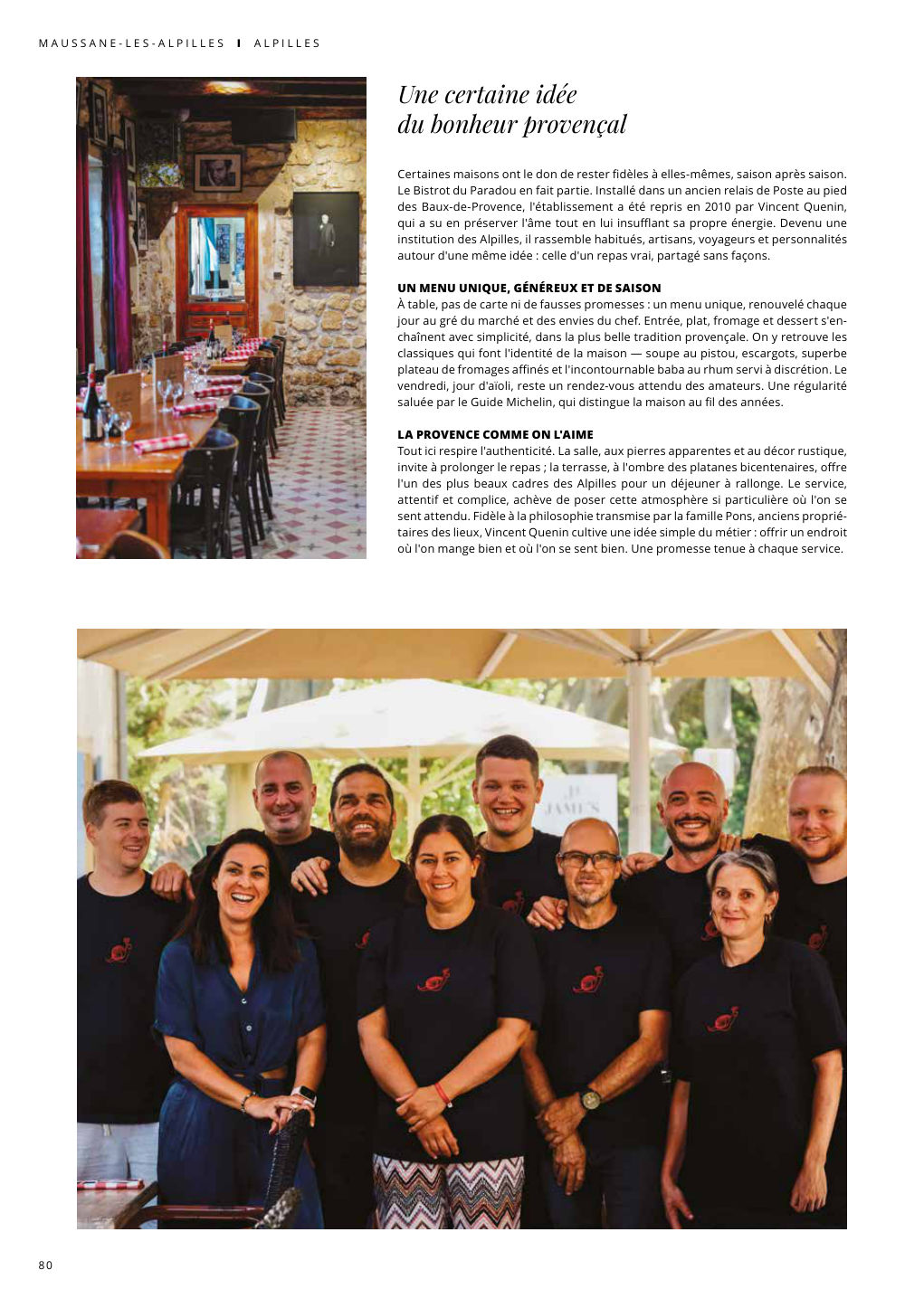 Une certaine idée du bonheur provençal — Eden Summer 2026, page 80