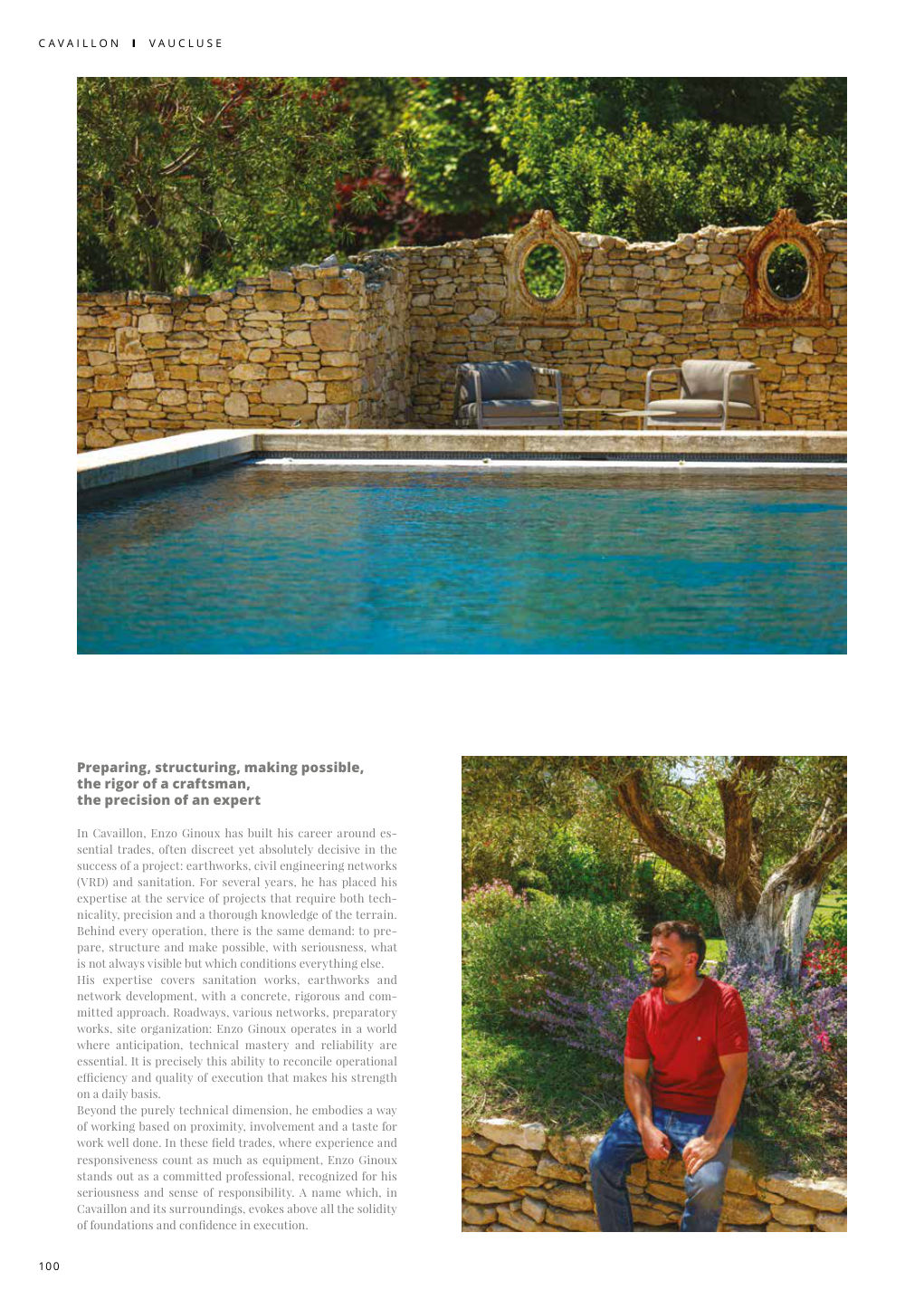 Preparing, structuring, making possible, the rigor of a craftsman, the precision of an expert — Eden Summer 2026, page 100